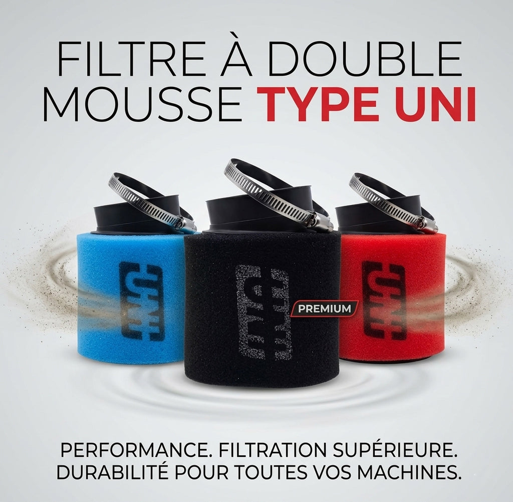 Filtre à air double mousse type UNI PE28