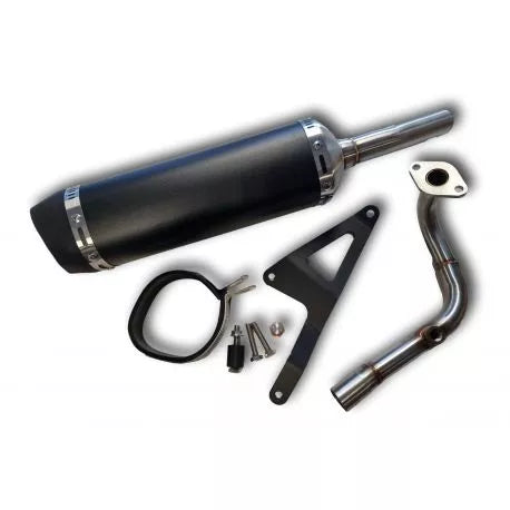 Pot d'Échappement Performance Inox / Alu - Moteur GY6 / 139QMB (Kymco, Neco, TNT, Znen...)