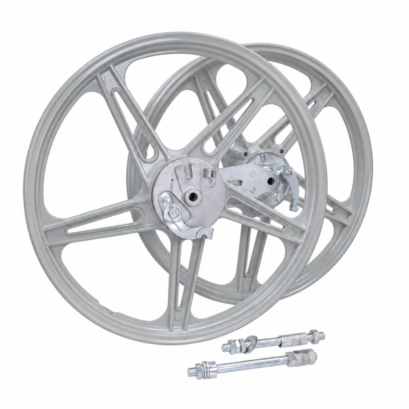 Paire de Jantes 17 Pouces (5 Bâtons) - Cyclomoteurs Peugeot