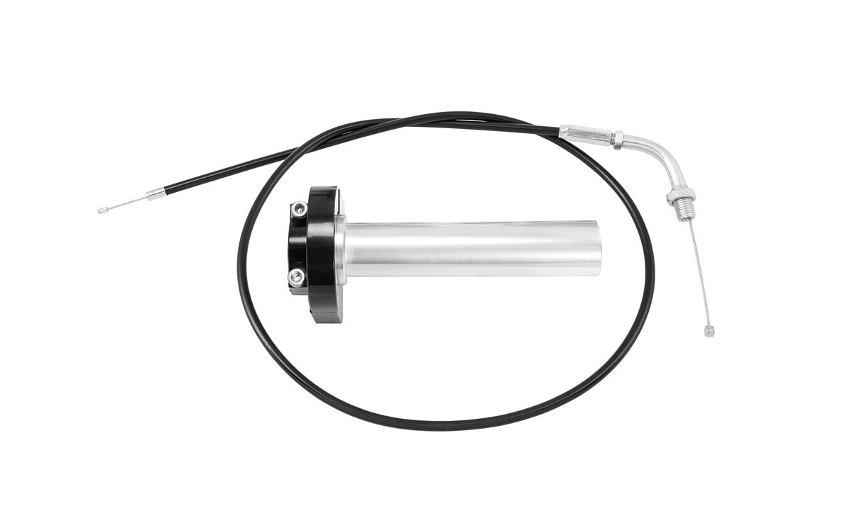 Poignée acceraleur 1/4 + Câble TBparts CNC