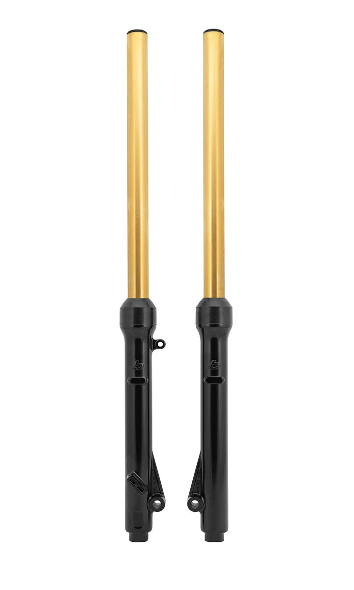 Kit de fourche TBPARTS, ressorts renforcés et fourreaux avec revêtement TiN noir & gold