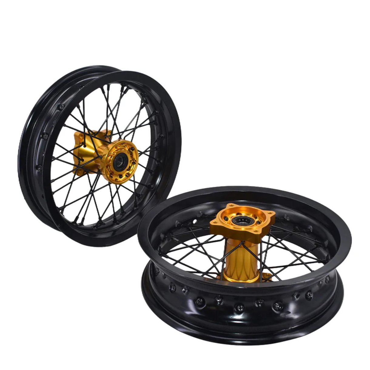 Jantes Supermotard – Édition Gold & Black CNC