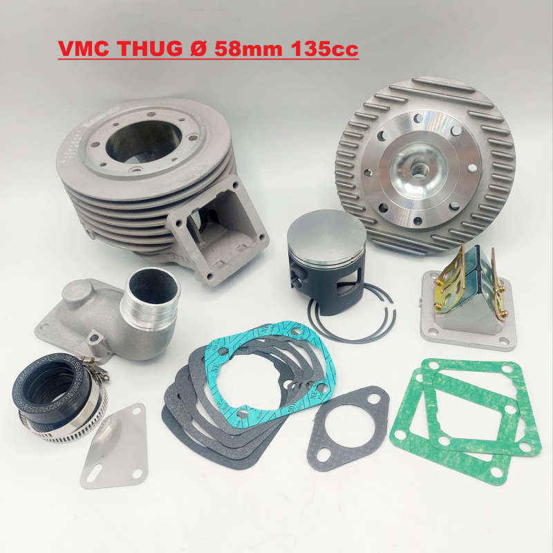 Kit cylindre VMC THUG-58 135 cm³ Ø 58 mm pour Vespa petit cadre